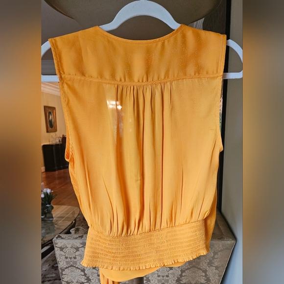 NWOT Maeve by Anthropologie melon/orange tank wrap top - Picture 8 of 12